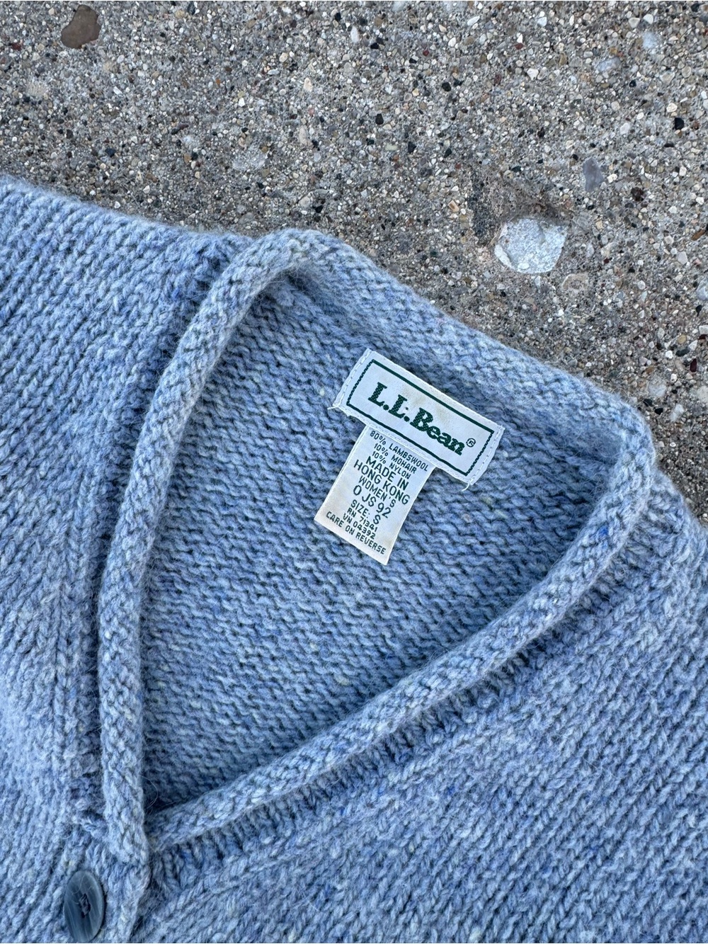 Vintage L.L. Bean Wool Cardigan Sweater - Picture 3 of 3